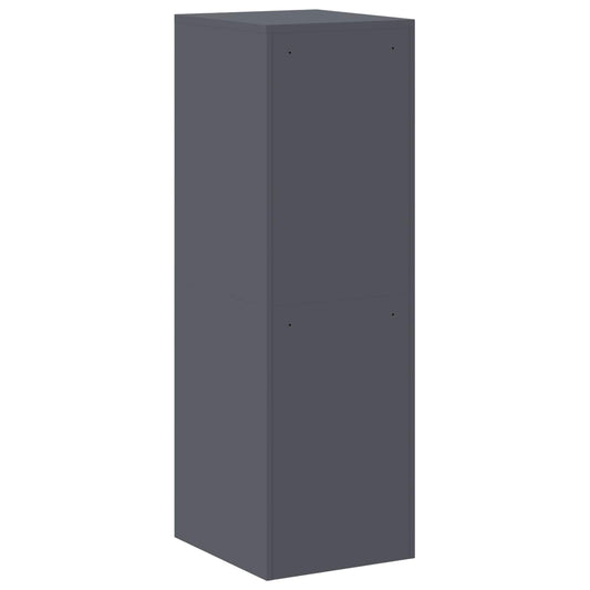 Arkivskap 2 pcs Antrasitt 44 x 50 x 139 cm Kaldvalsget Stål