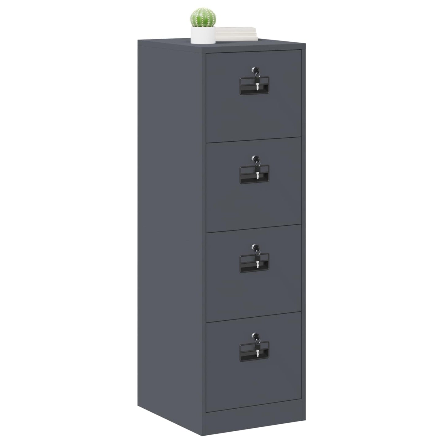 Arkivskap 2 pcs Antrasitt 44 x 50 x 139 cm Kaldvalsget Stål
