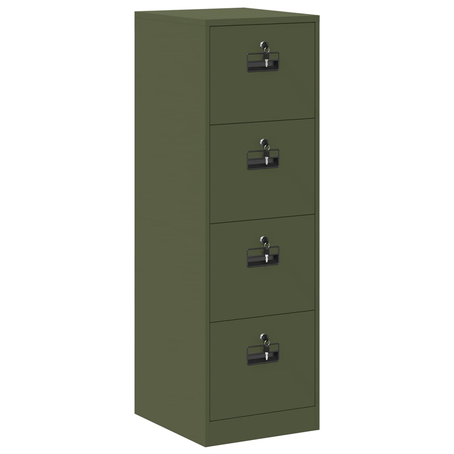 Arkivskap 2 pcs Olivengrønn 44 x 50 x 139 cm Kaldvalsget Stål
