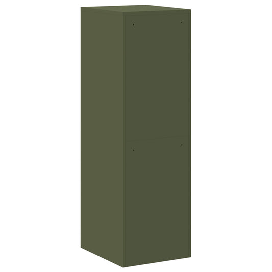 Arkivskap 2 pcs Olivengrønn 44 x 50 x 139 cm Kaldvalsget Stål