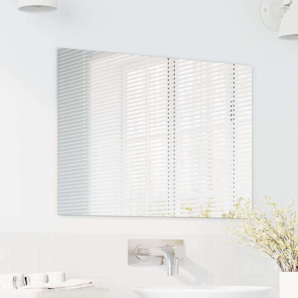 Veggspeil Rektangulær 70 x 50 cm herdet glass