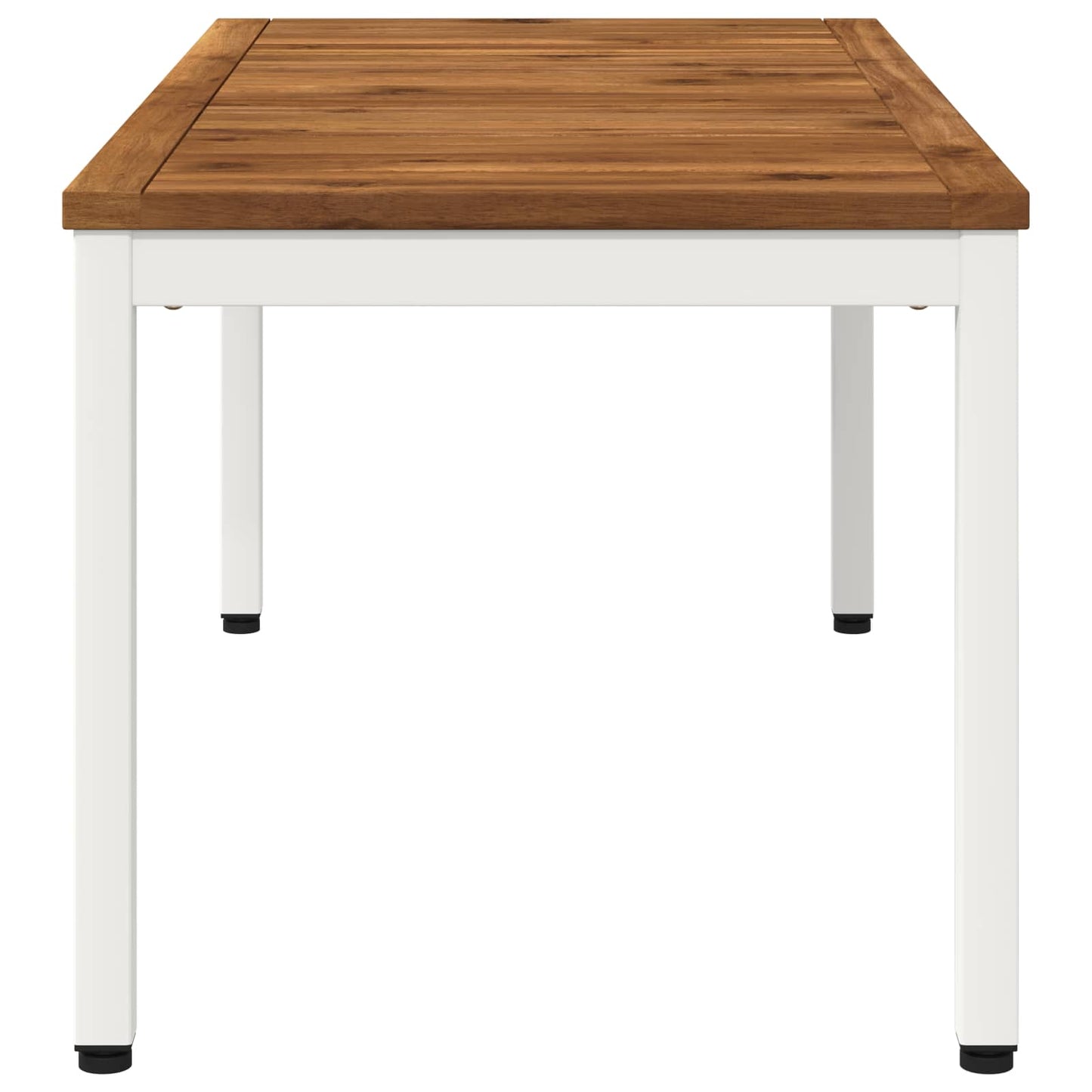 Kaffebord Naturlig og Hvit 50 x 100,5 x 45 cm Solid akasietre