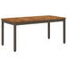 Kaffebord Naturlig og Kaffe 50 x 100,5 x 45 cm Solid akasietre