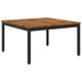 Kaffebord Naturlig og svart 80 x 80,5 x 45 cm Solid akasietre
