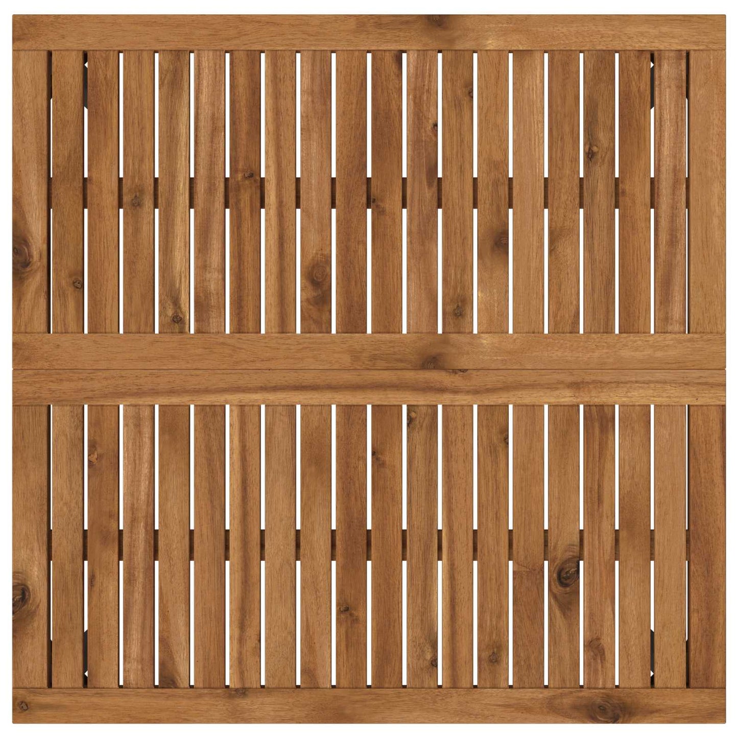 Kaffebord Naturlig og svart 80 x 80,5 x 45 cm Solid akasietre