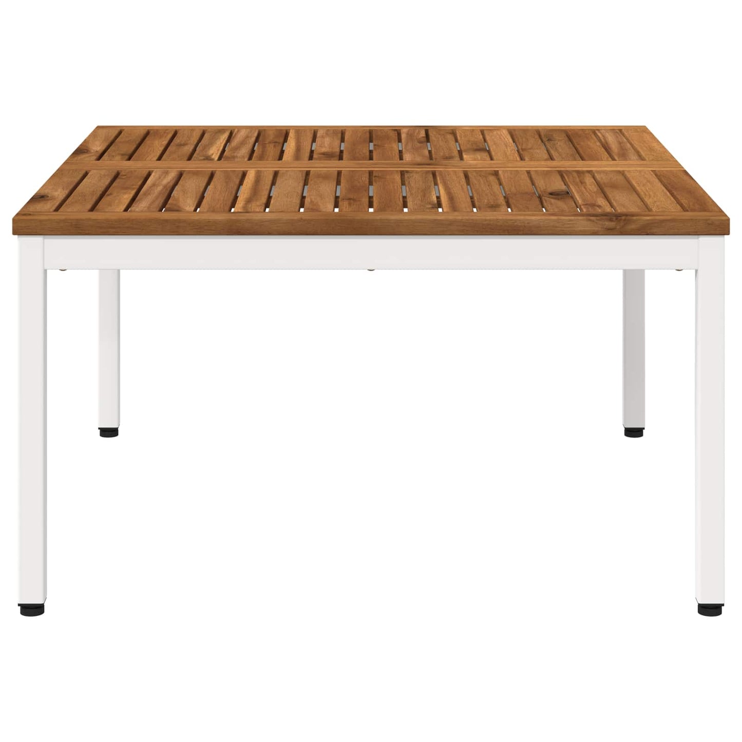 Kaffebord Naturlig og Hvit 80 x 80,5 x 45 cm Solid akasietre