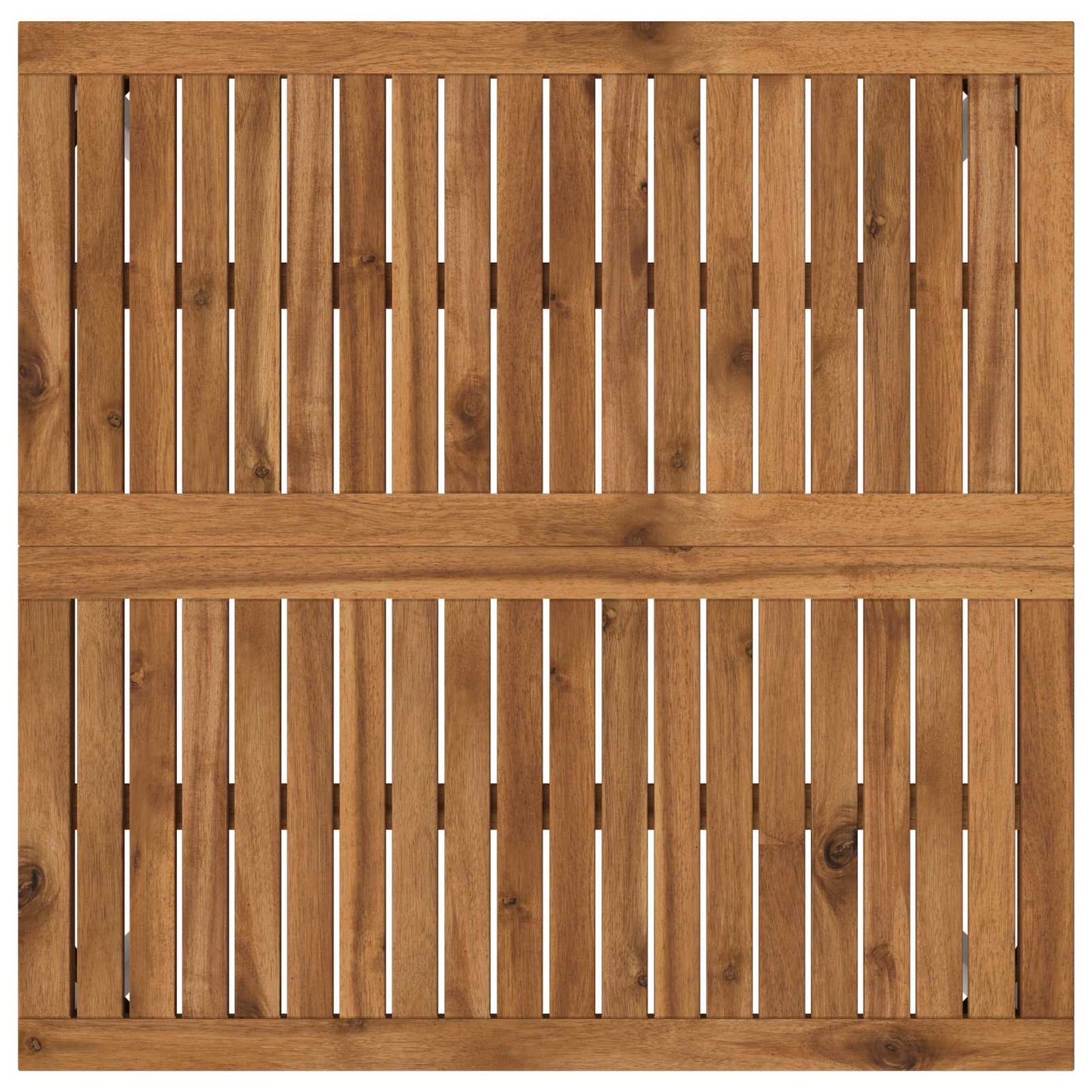 Kaffebord Naturlig og Hvit 80 x 80,5 x 45 cm Solid akasietre