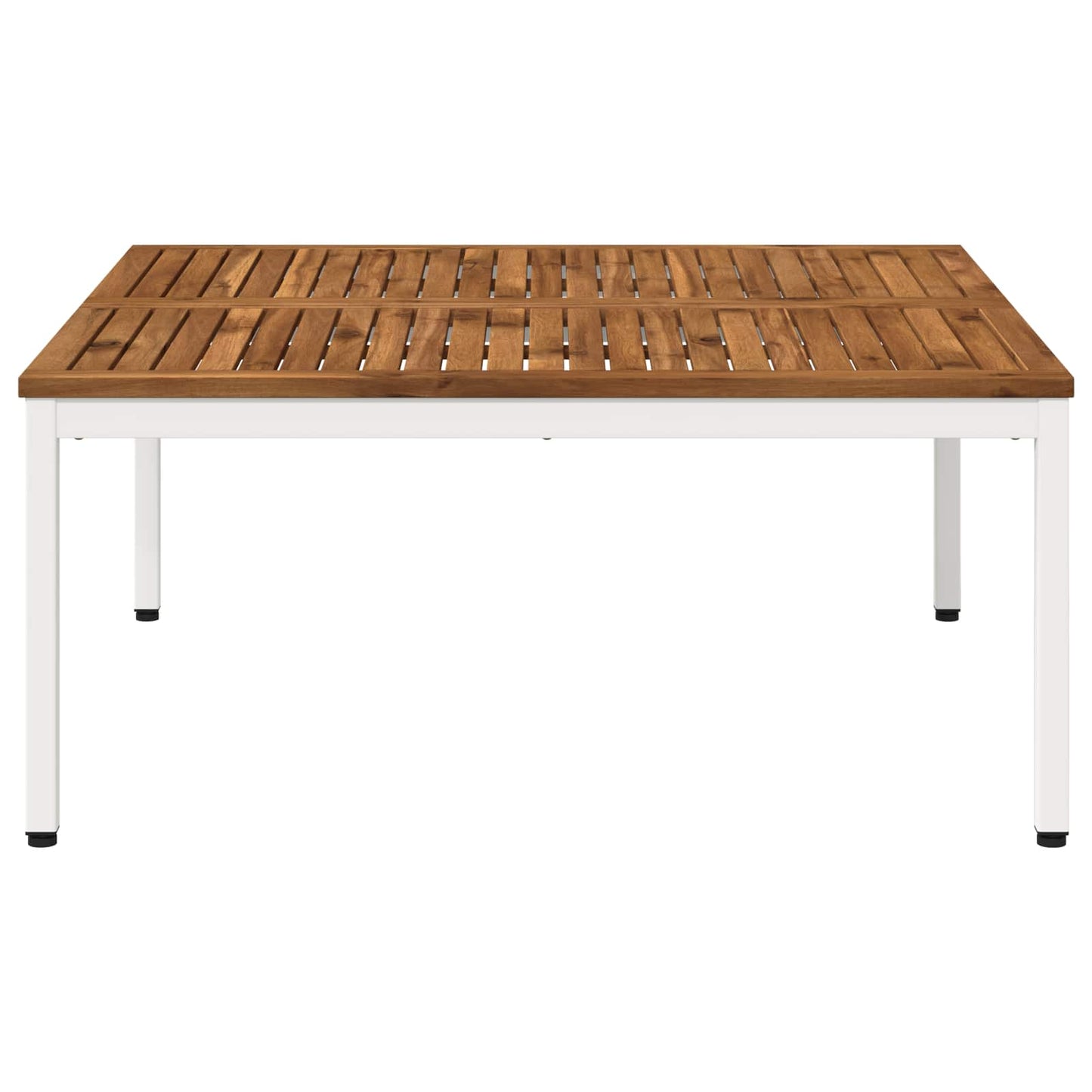 Kaffebord Naturlig og Hvit 100 x 100,5 x 45 cm Solid akasietre