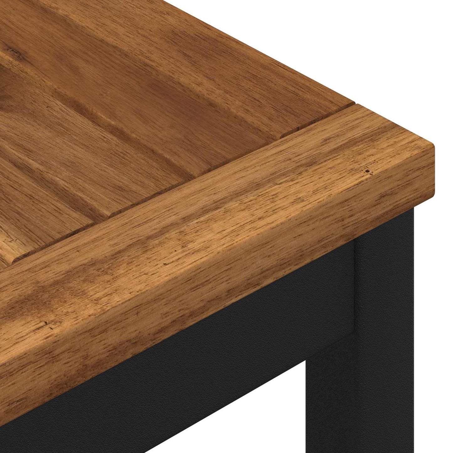 Hagebenk 80,5 x 35 x 45 cm Solid akasietre Naturlig og svart