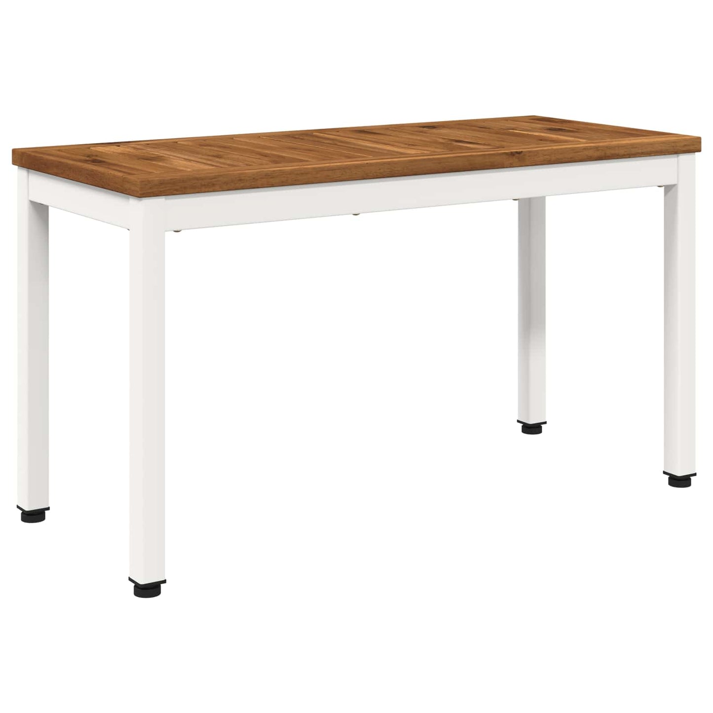Hagebenk 80,5 x 35 x 45 cm Solid akasietre Naturlig og Hvit