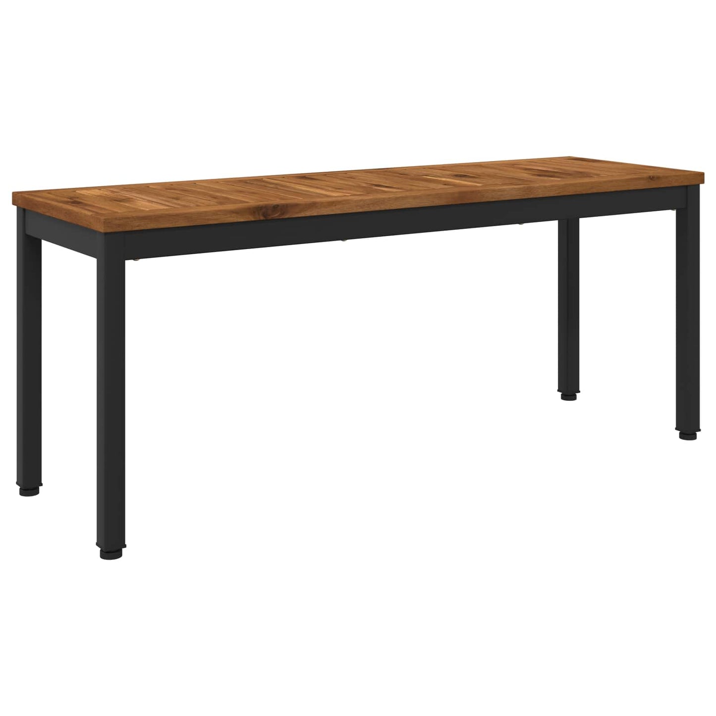 Hagebenk 108,5 x 35 x 45 cm Solid akasietre Naturlig og svart
