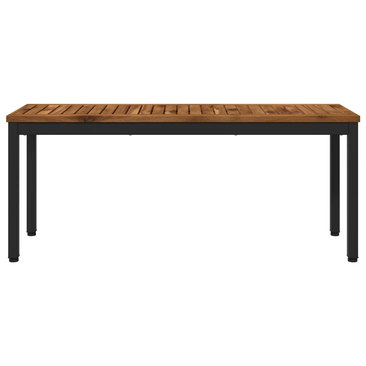 Hagebenk 108,5 x 35 x 45 cm Solid akasietre Naturlig og svart