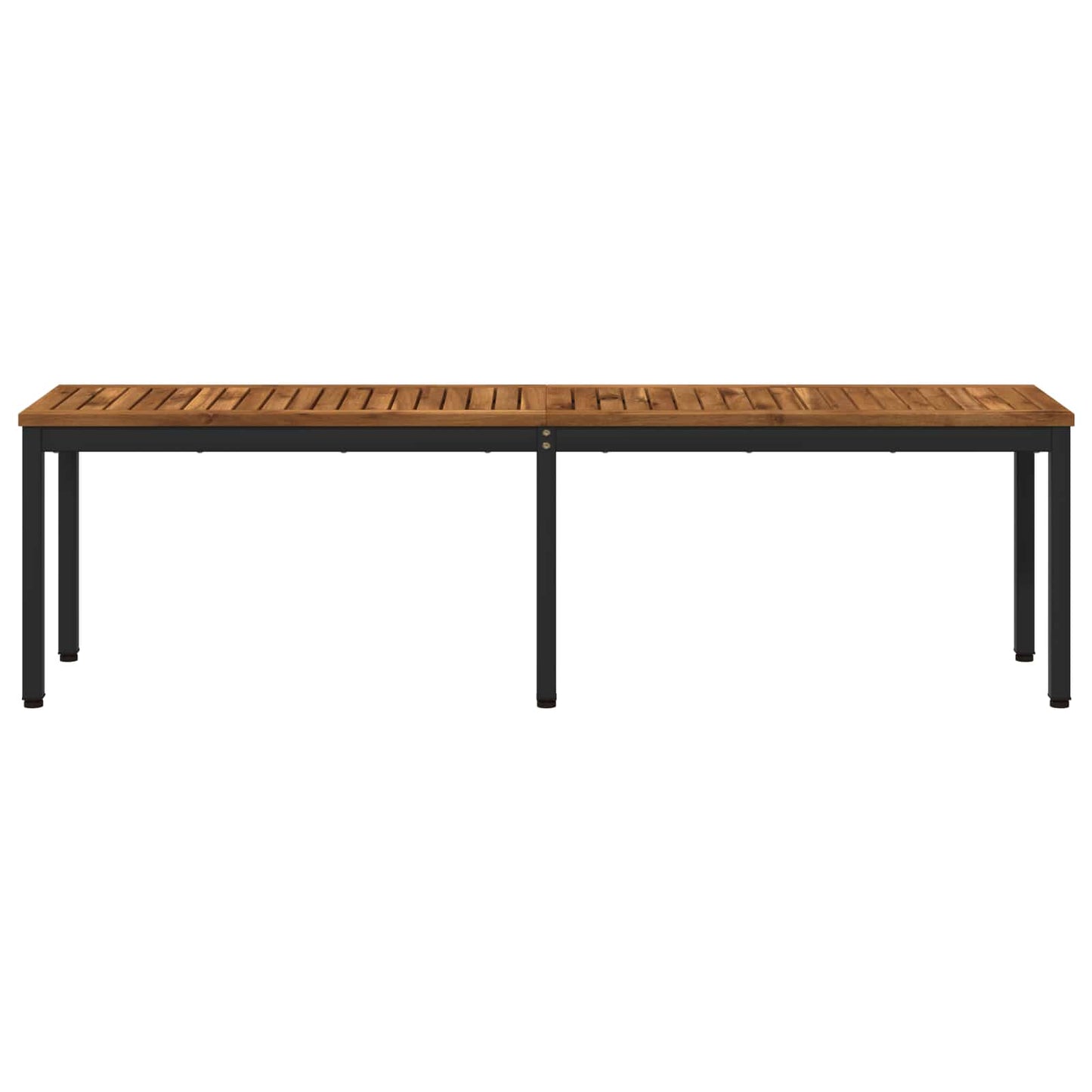 Hagebenk 161 x 35 x 45 cm Solid akasietre Naturlig og svart