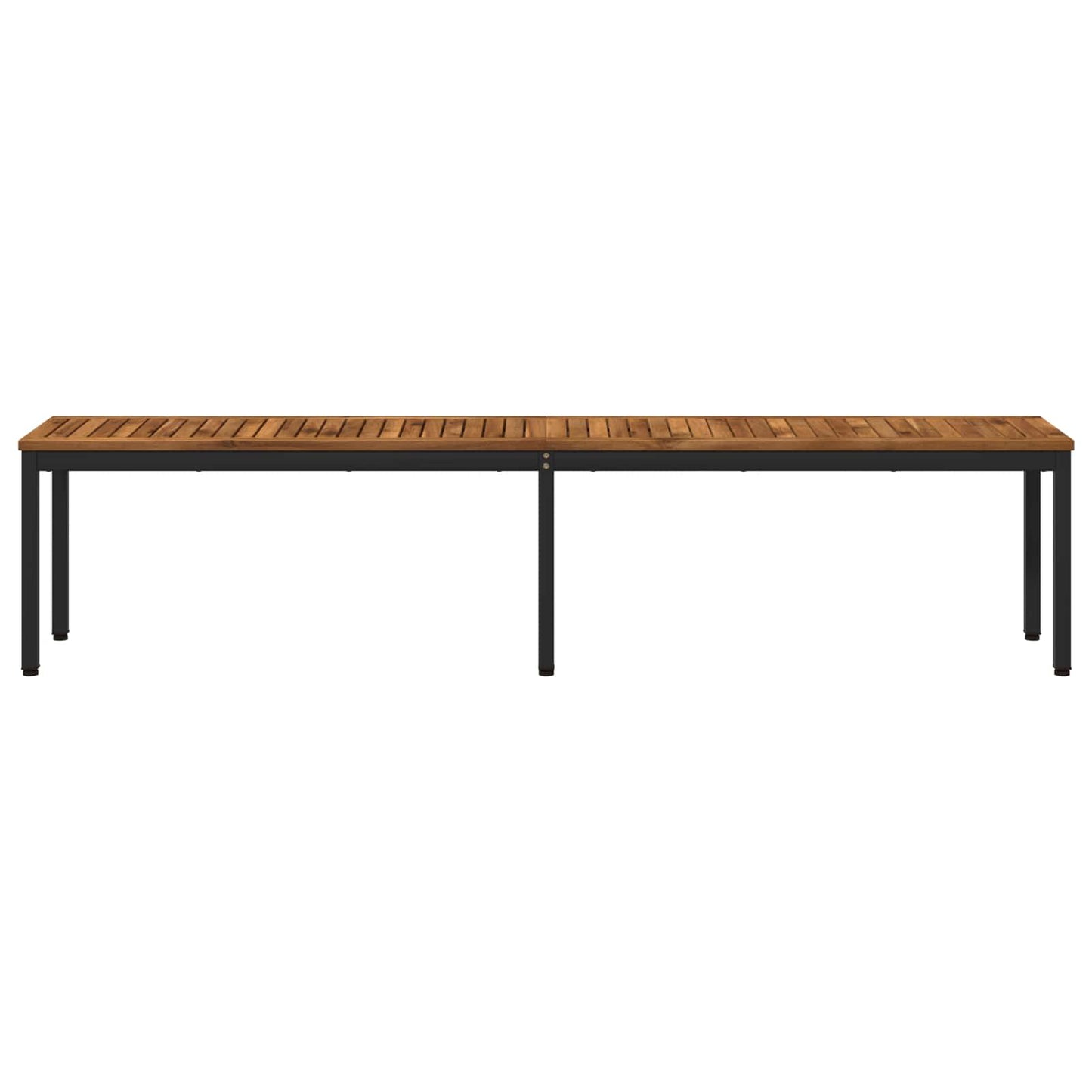 Hagebenk 201 x 35 x 45 cm Solid akasietre Naturlig og svart