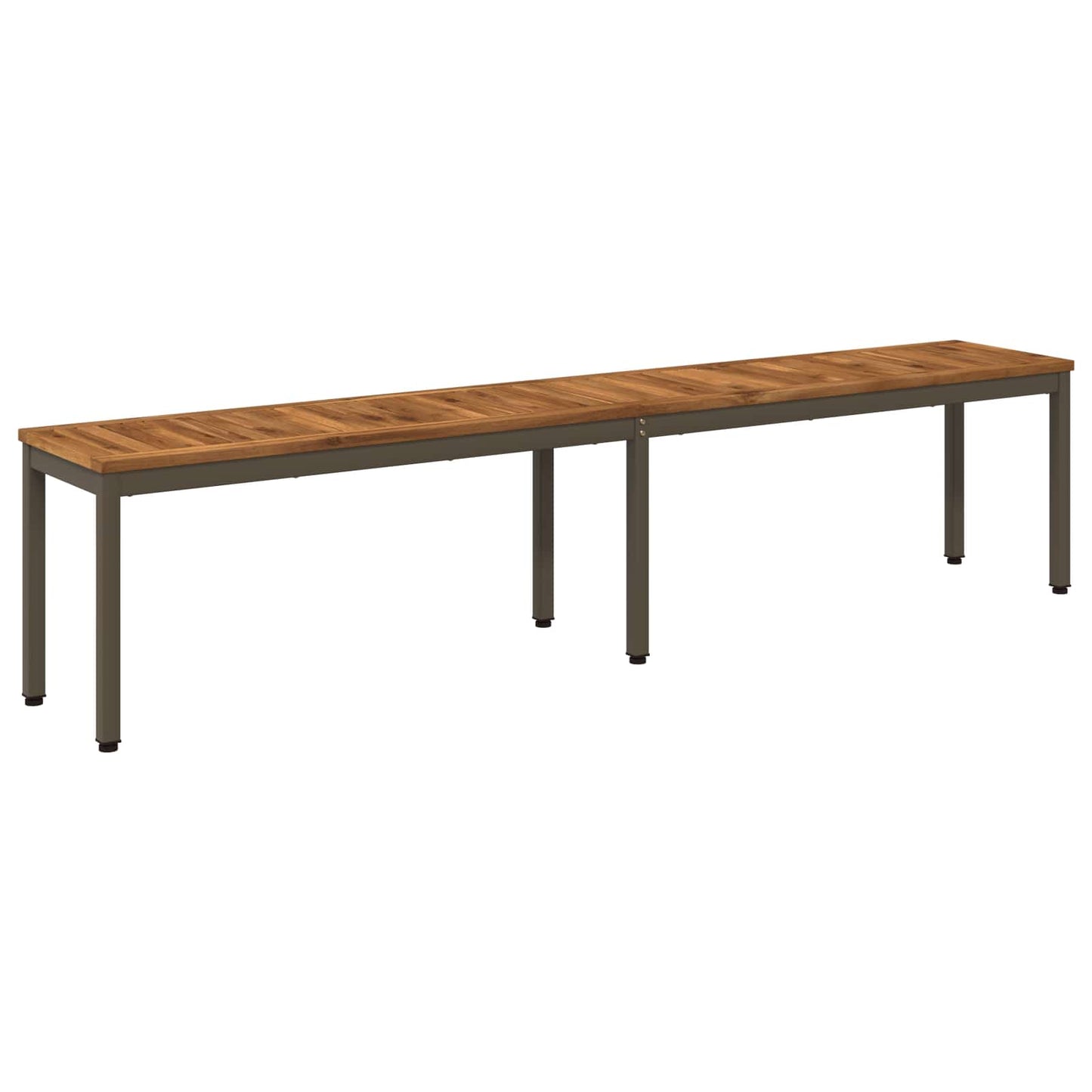Hagebenk 201 x 35 x 45 cm Solid akasietre Naturlig og Kaffe