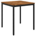 Hage middagsbord Naturlig og svart 70 x 68,5 x 75 cm