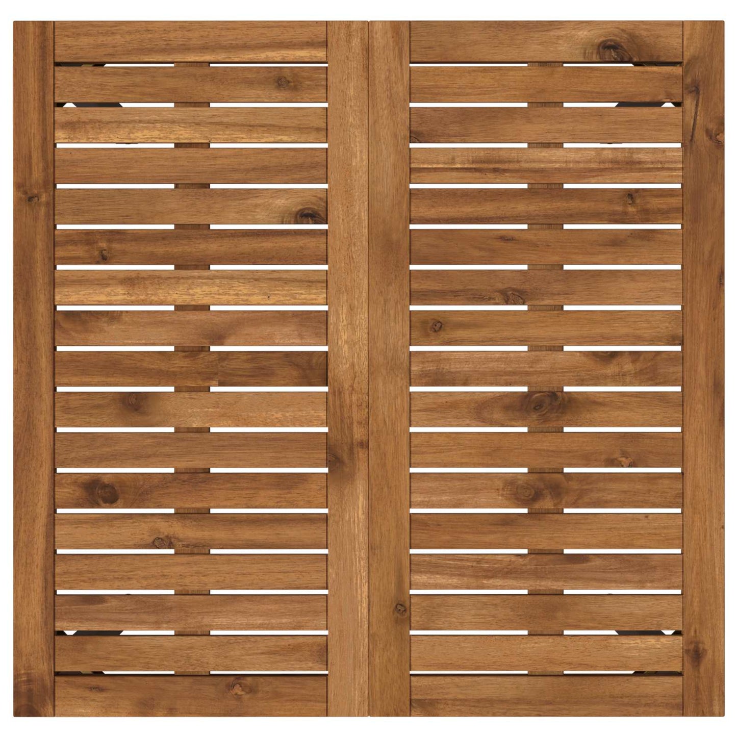 Hage middagsbord Naturlig og svart 70 x 68,5 x 75 cm