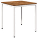 Hage middagsbord Naturlig og Hvit 70 x 68,5 x 75 cm