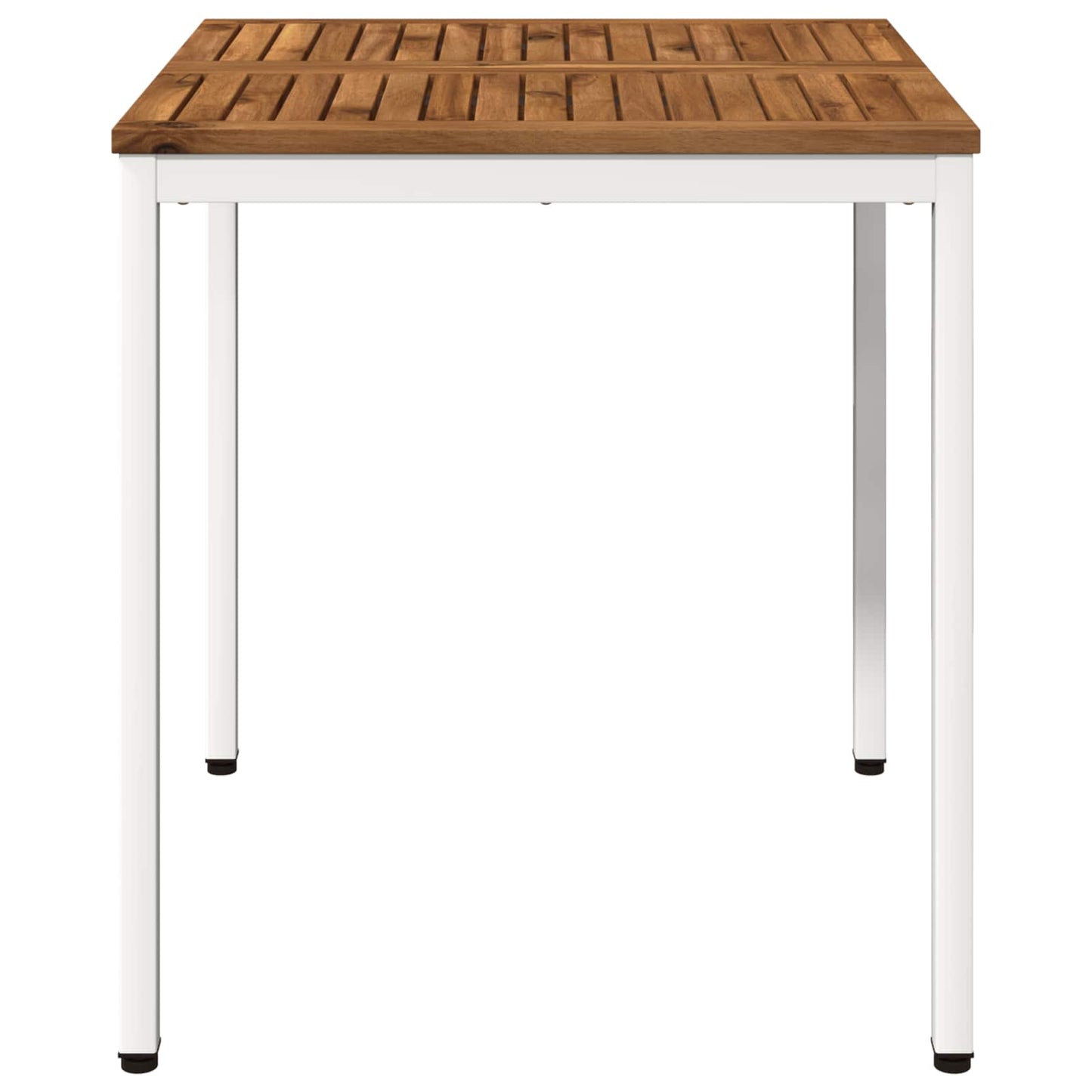 Hage middagsbord Naturlig og Hvit 70 x 68,5 x 75 cm