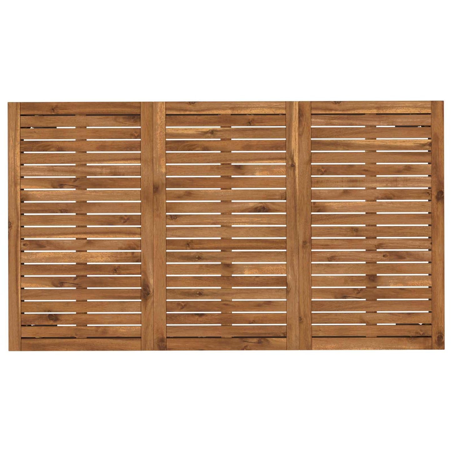 Hage middagsbord Naturlig og svart 141 x 80,5 x 75 cm