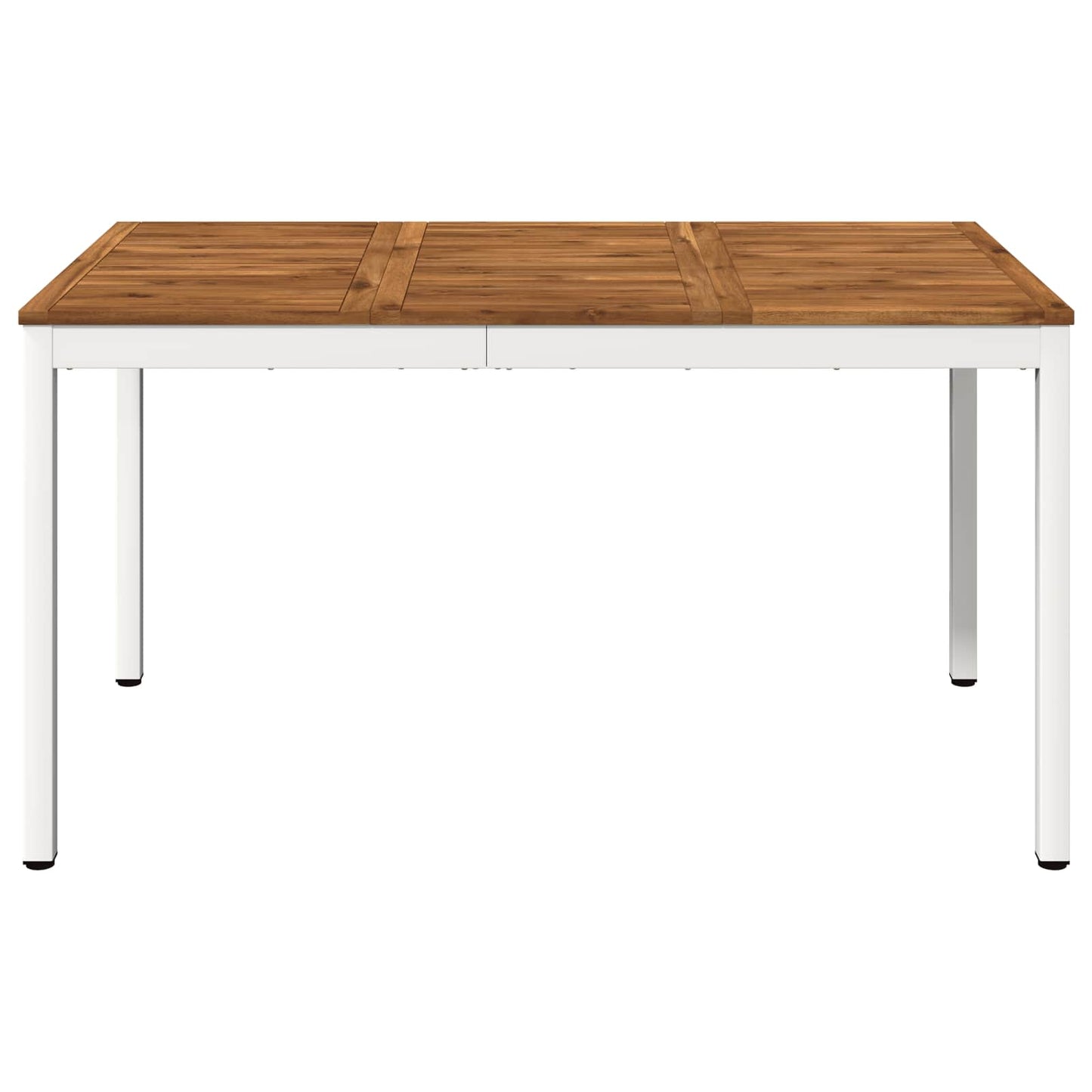 Hage middagsbord Naturlig og Hvit 141 x 80,5 x 75 cm
