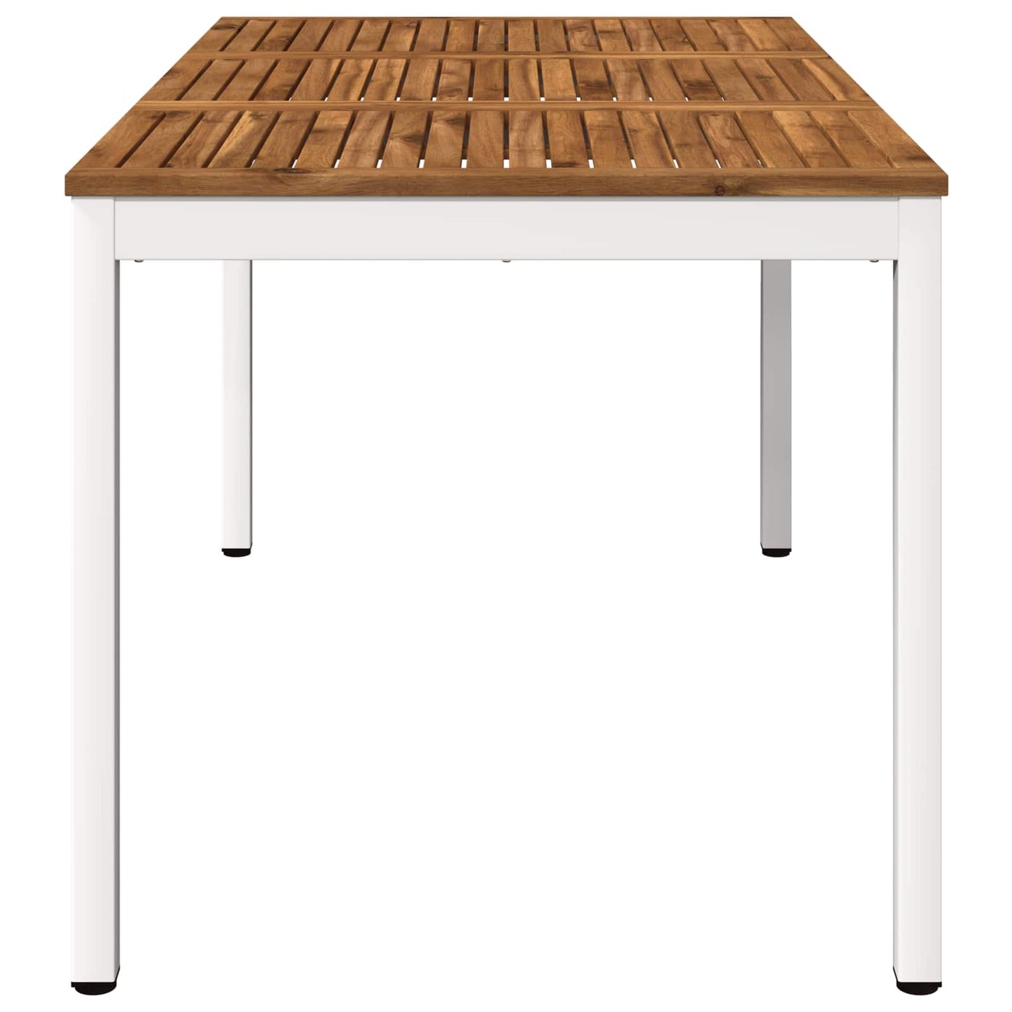 Hage middagsbord Naturlig og Hvit 141 x 80,5 x 75 cm