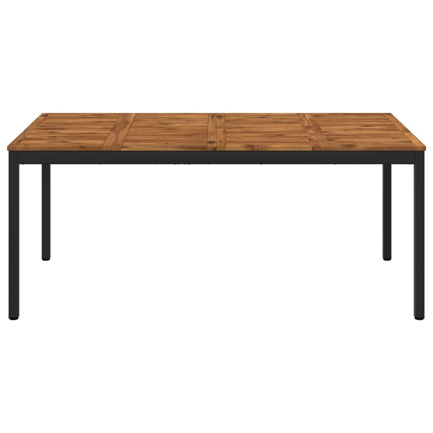 Hage middagsbord Naturlig og svart 147 x 88,5 x 75 cm