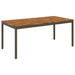 Hage middagsbord Naturlig og Kaffe 147 x 88,5 x 75 cm
