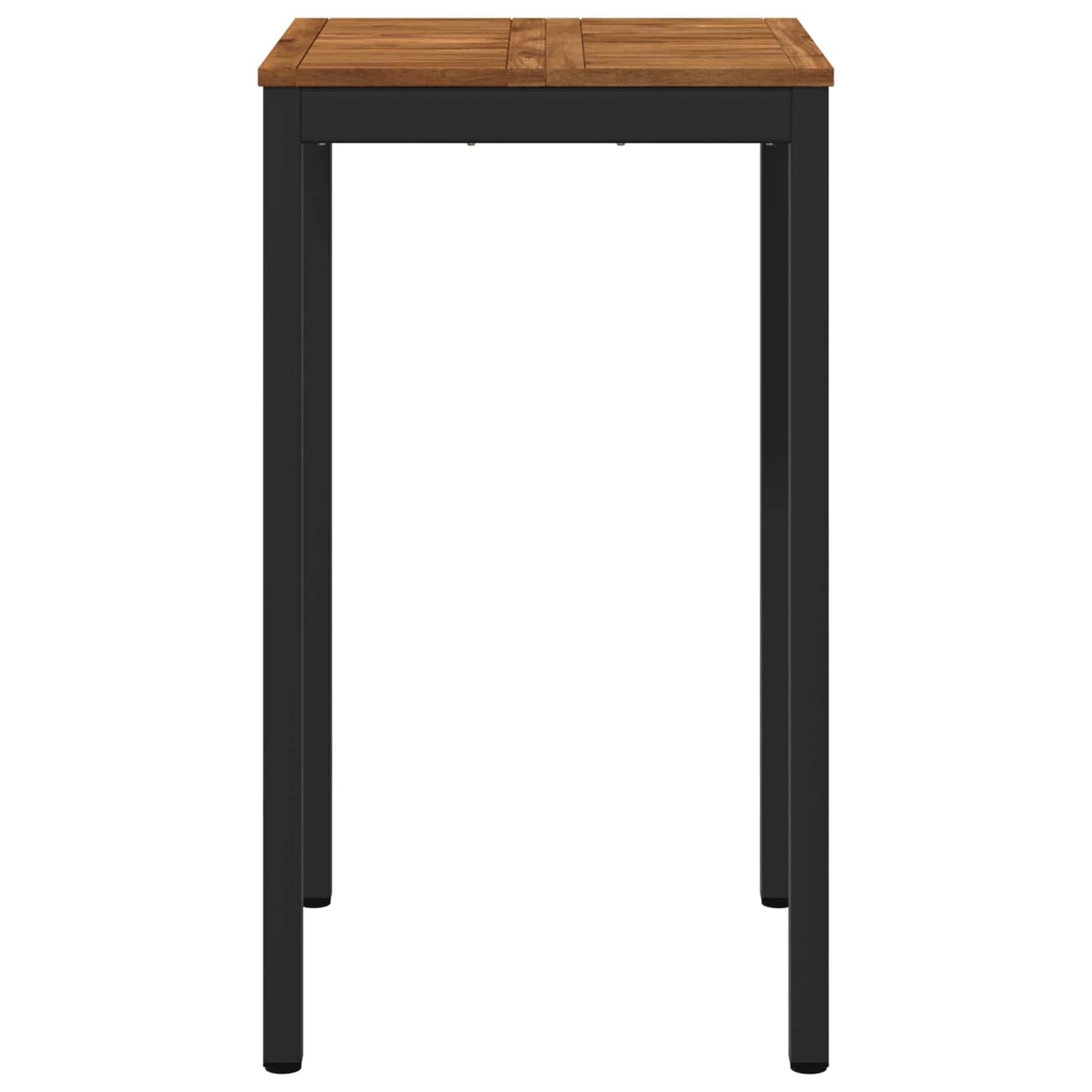 Hagebarbord Naturlig og svart 60 x 60,5 x 105 cm