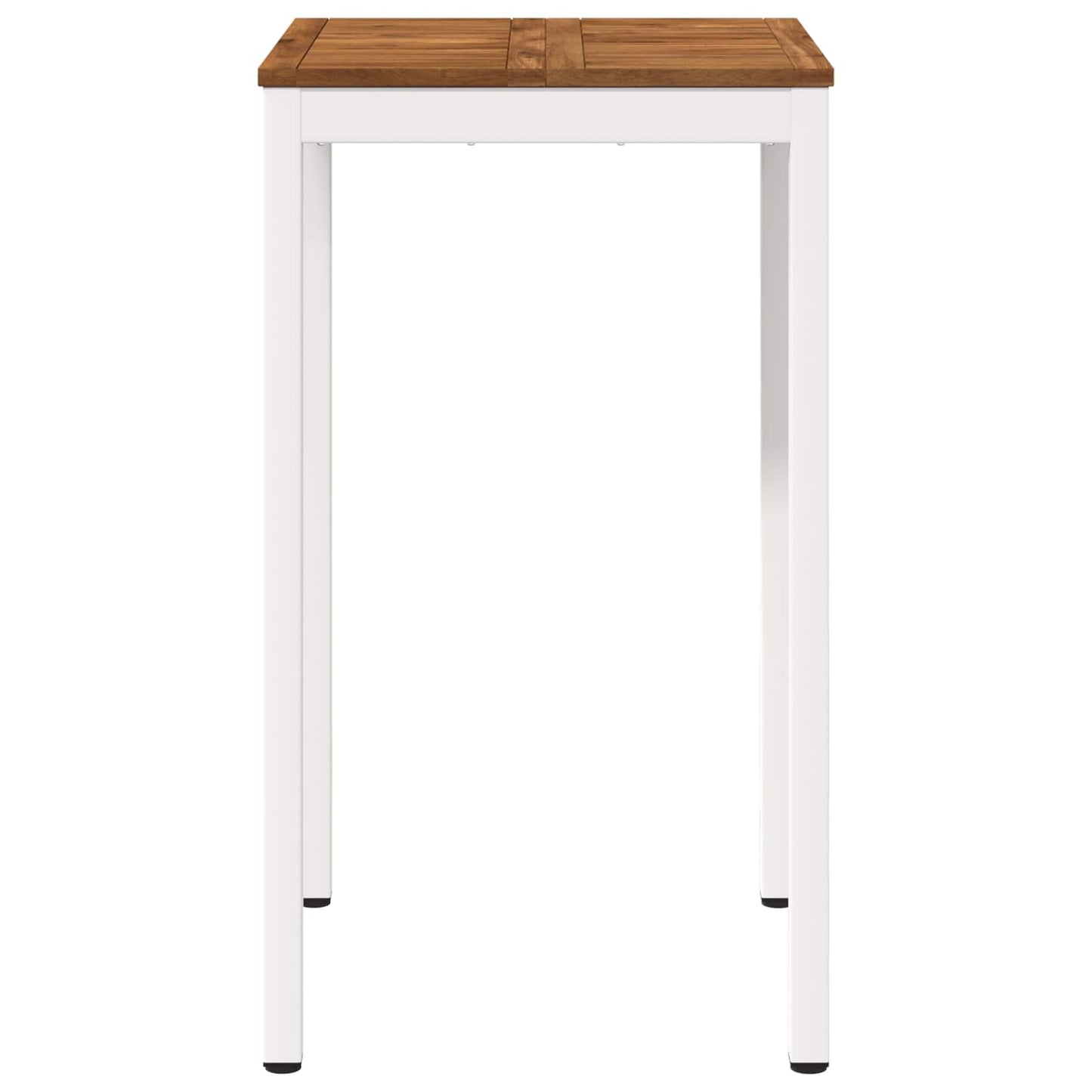 Hagebarbord Naturlig og Hvit 60 x 60,5 x 105 cm Solid akasietre