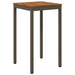 Hagebarbord Naturlig og Kaffe 60 x 60,5 x 105 cm