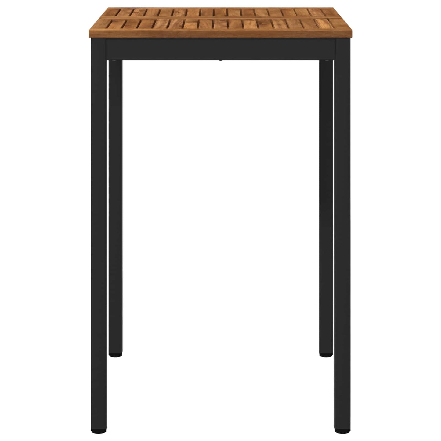 Hagebarbord Naturlig og svart 70 x 68,5 x 105 cm