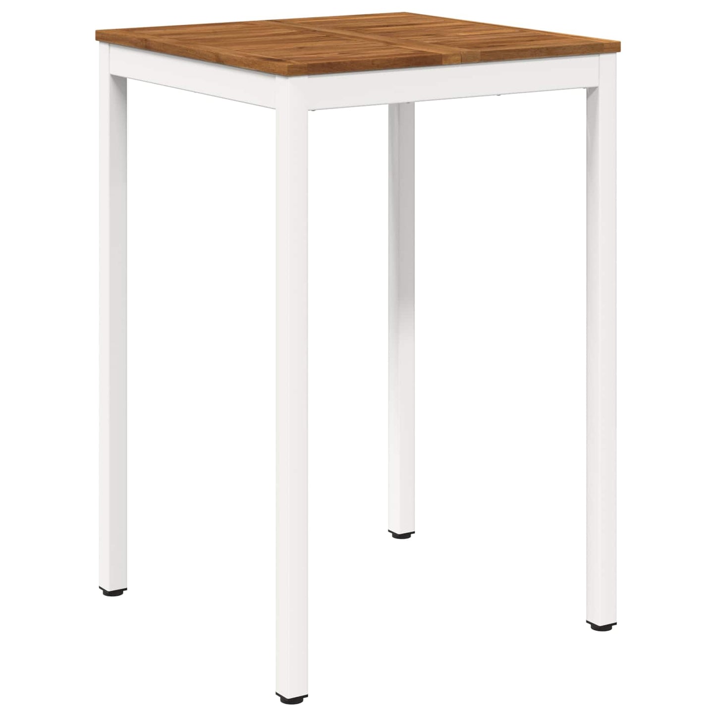 Hagebarbord Naturlig og Hvit 70 x 68,5 x 105 cm Solid akasietre