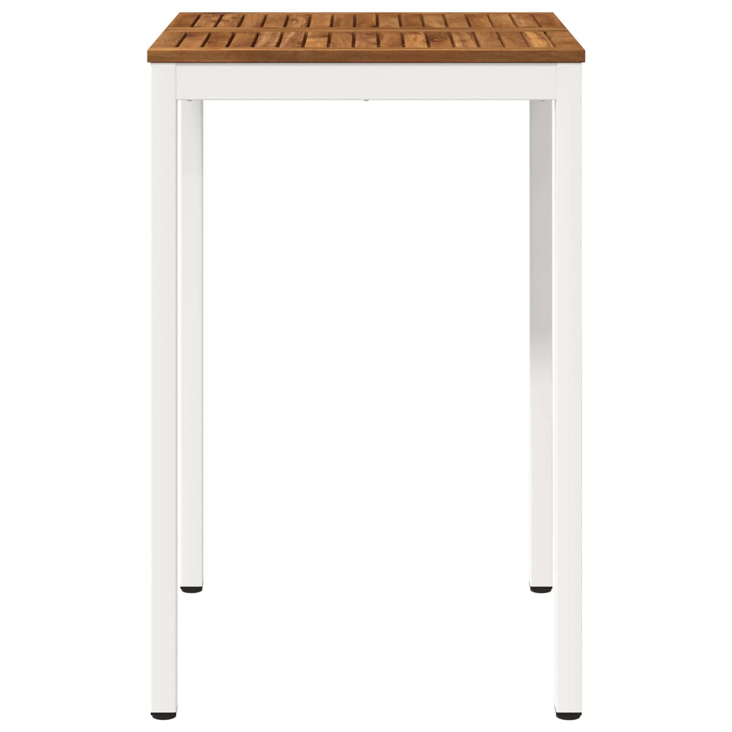 Hagebarbord Naturlig og Hvit 70 x 68,5 x 105 cm Solid akasietre
