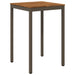 Hagebarbord Naturlig og Kaffe 70 x 68,5 x 105 cm