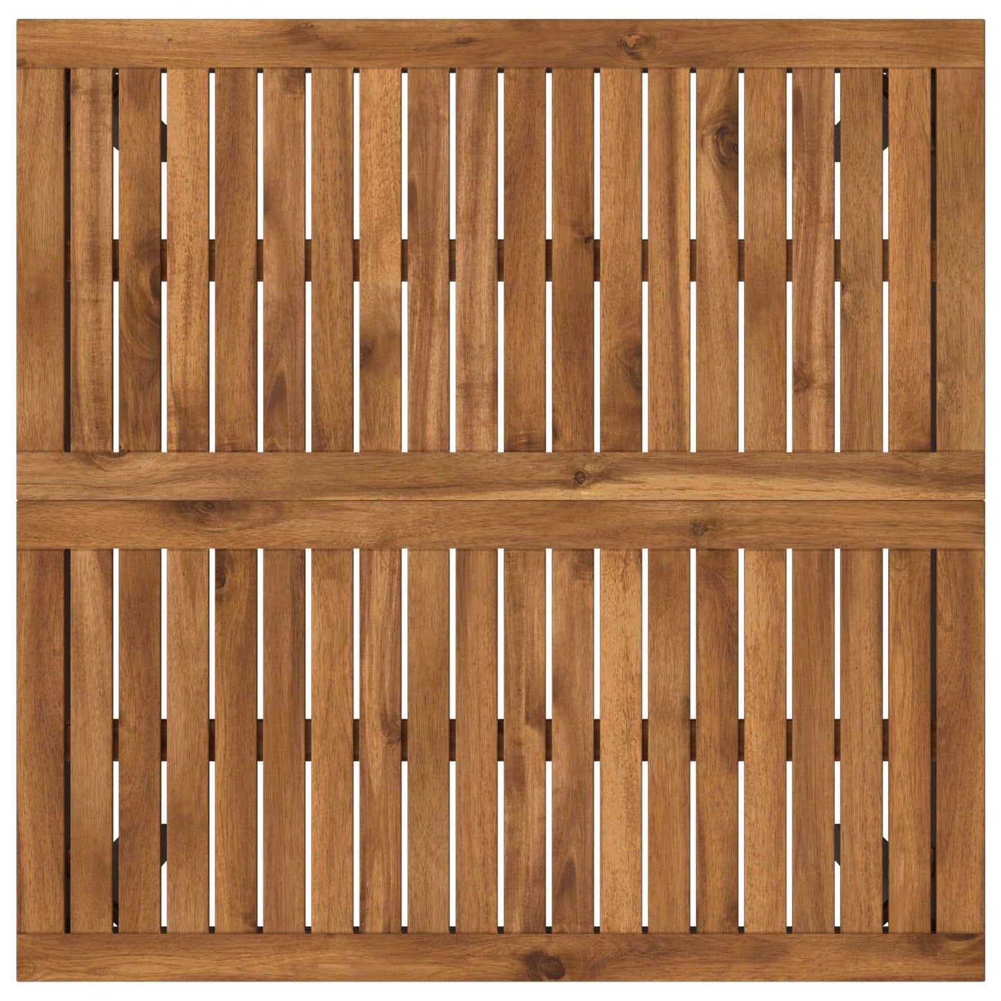 Hagebarbord Naturlig og svart 80 x 80,5 x 105 cm