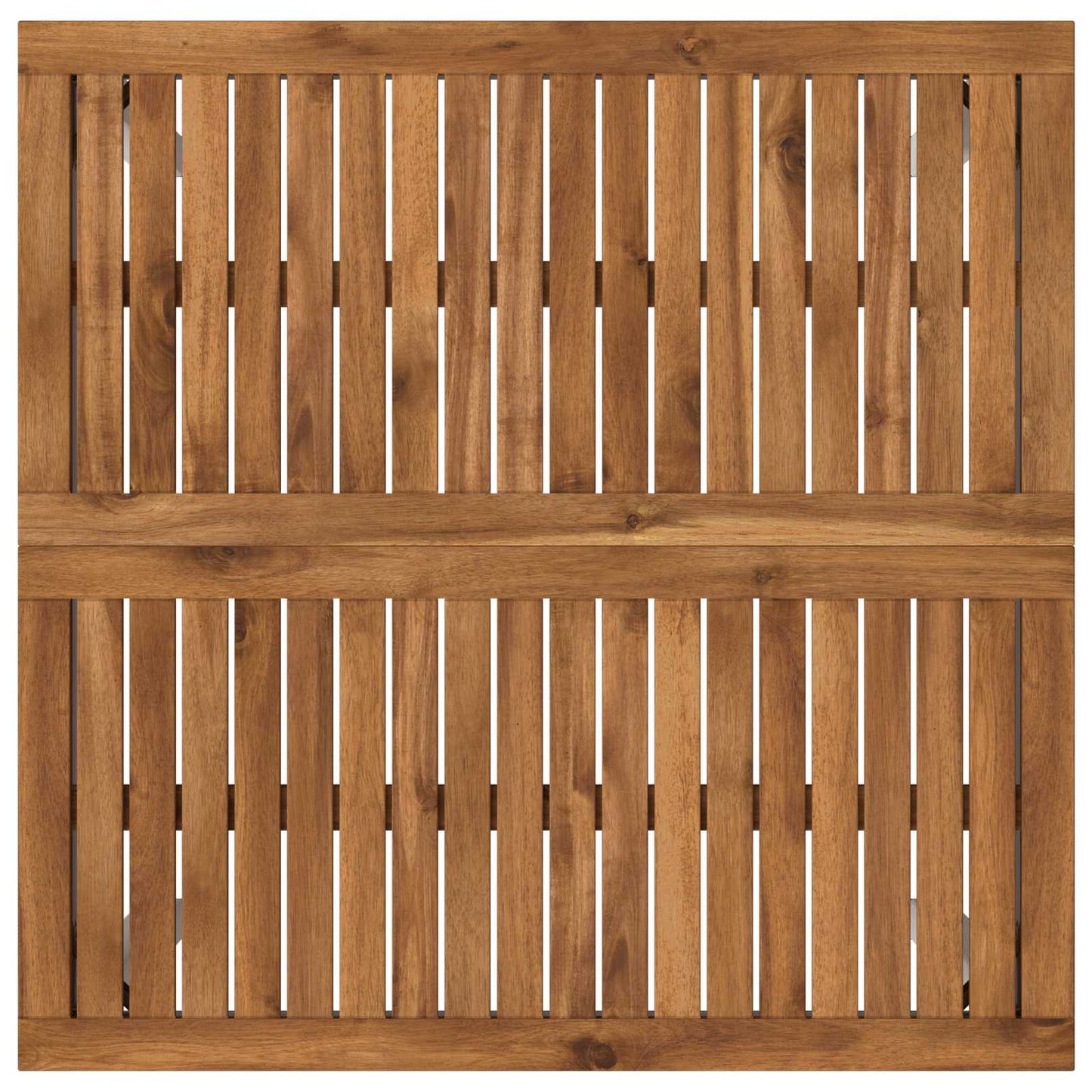 Hagebarbord Naturlig og Hvit 80 x 80,5 x 105 cm Solid akasietre