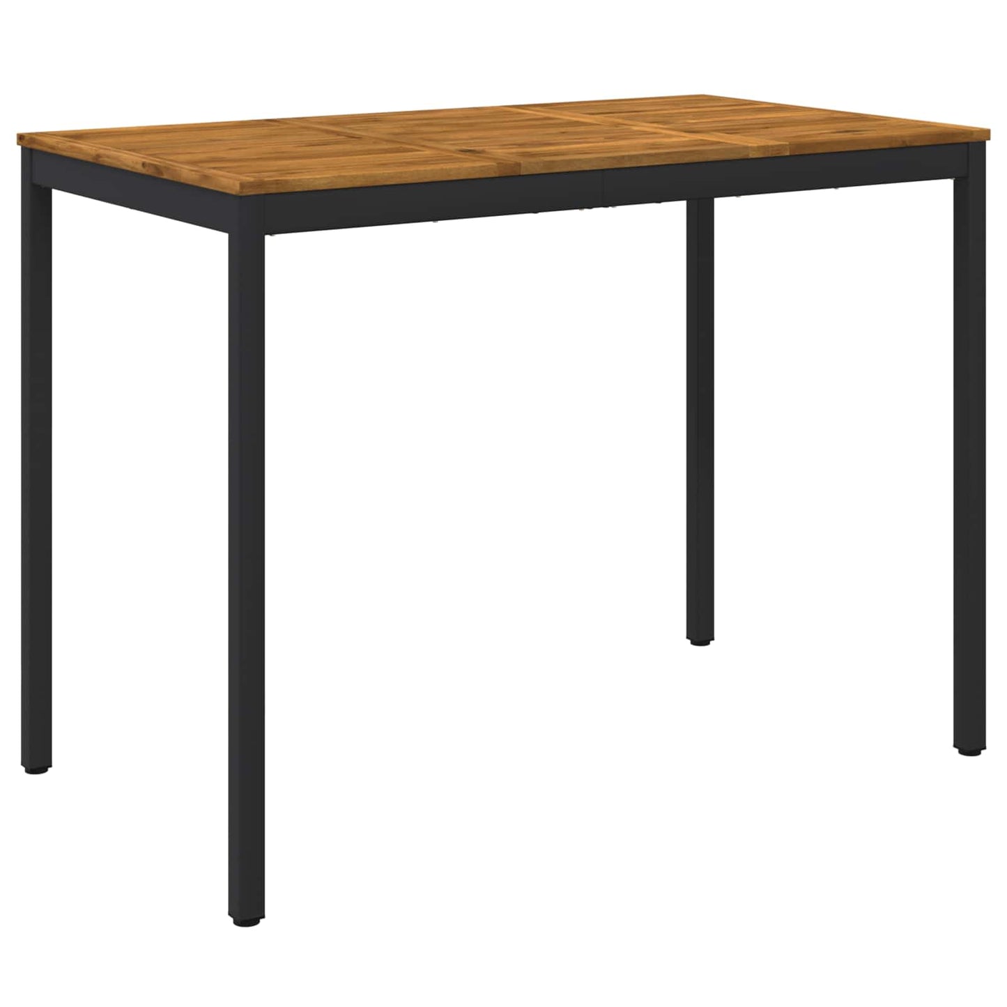 Hagebarbord Naturlig og svart 141 x 80,5 x 105 cm