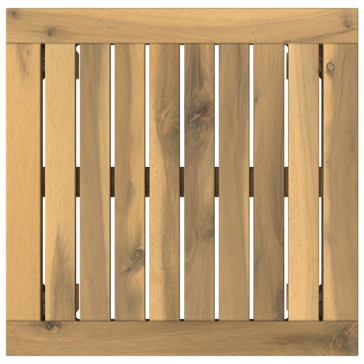 Kaffebord Hvit 40 x 40,5 x 36 cm Solid akasietre