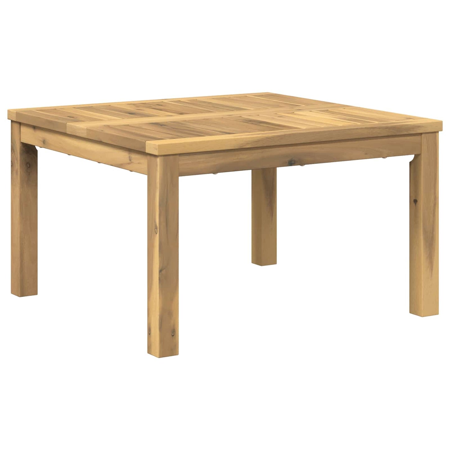 Kaffebord Hvit 60 x 60,5 x 36 cm Solid akasietre