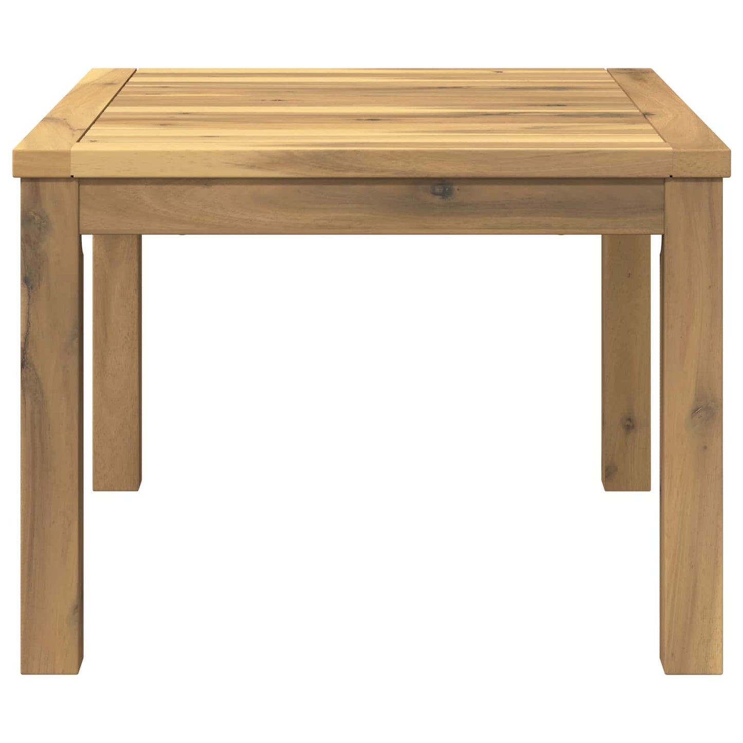 Kaffebord Hvit 60 x 60,5 x 36 cm Solid akasietre