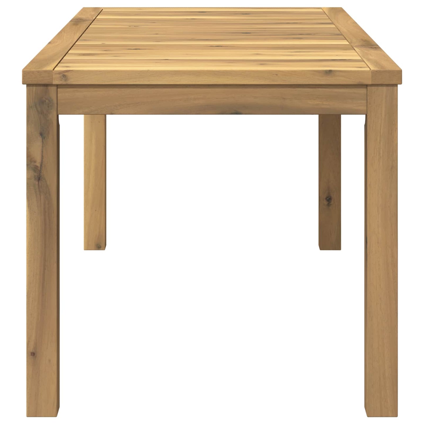 Kaffebord Hvit 50 x 100,5 x 45 cm Solid akasietre
