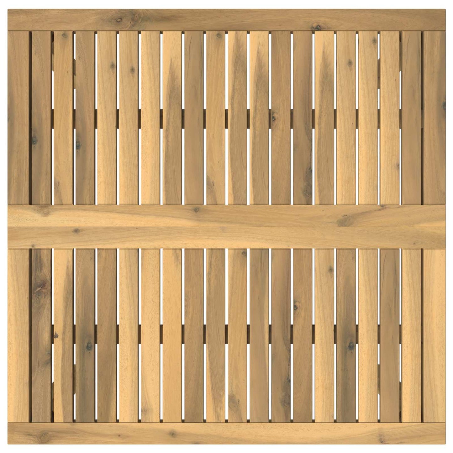 Kaffebord Hvit 80 x 80,5 x 45 cm Solid akasietre