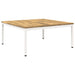 Kaffebord Hvit 100 x 100,5 x 45 cm Solid akasietre