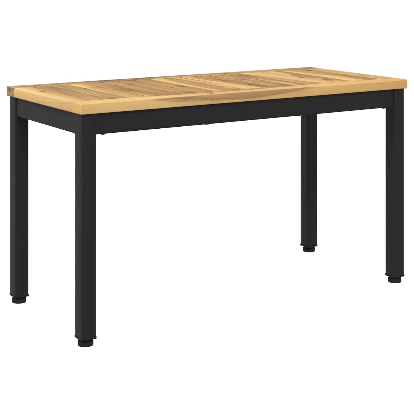Hagebenk 80,5 x 35 x 45 cm Solid akasietre Hvit og svart
