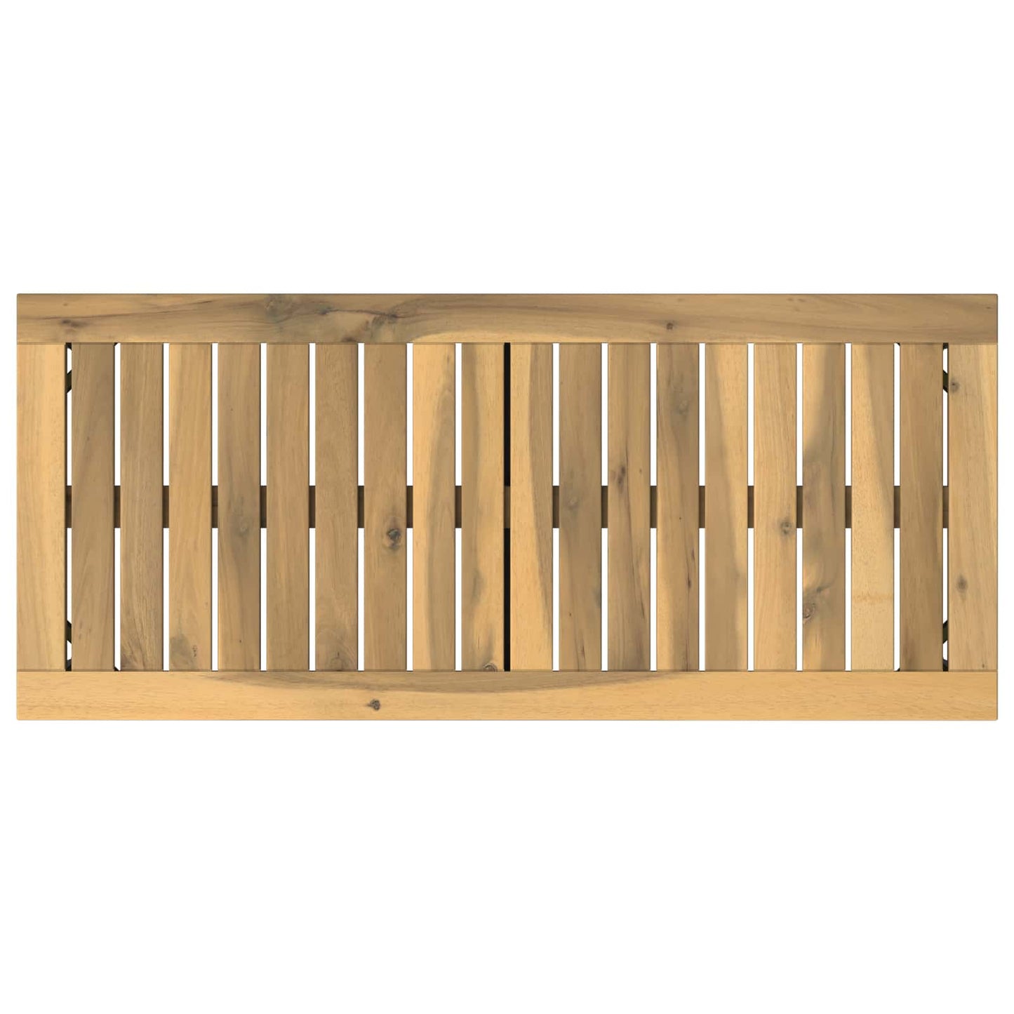 Hagebenk 80,5 x 35 x 45 cm Solid akasietre Hvit og svart
