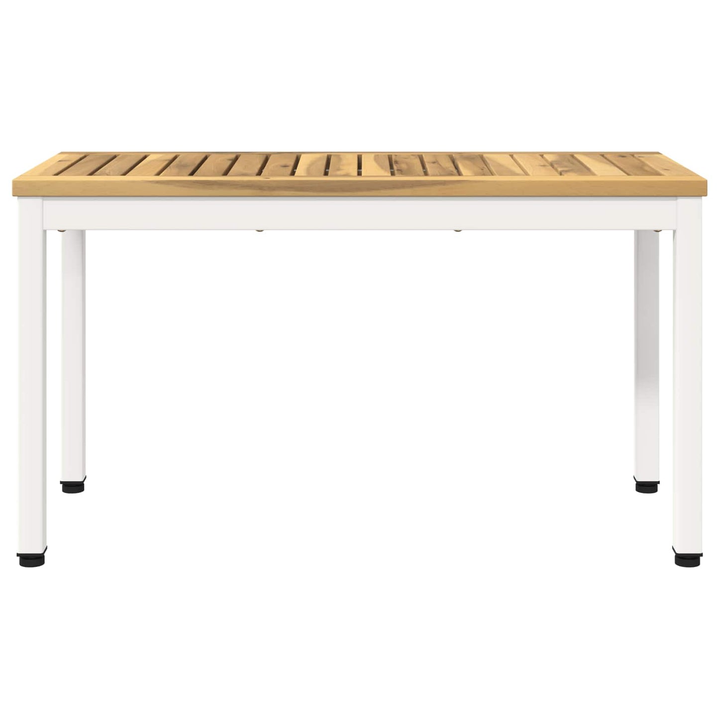 Hagebenk 80,5 x 35 x 45 cm Solid akasietre Hvit Rektangulær