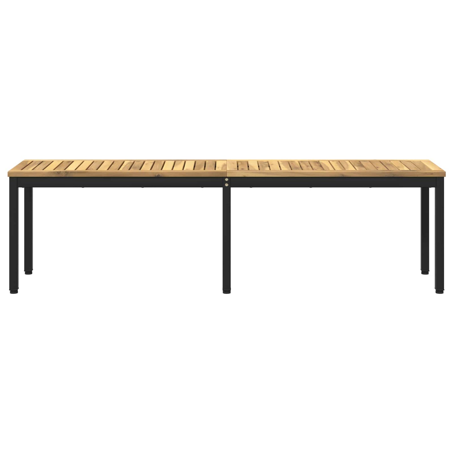 Hagebenk 161 x 35 x 45 cm Solid akasietre Hvit og svart