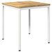 Hage middagsbord Hvit 70 x 68,5 x 75 cm Solid akasietre