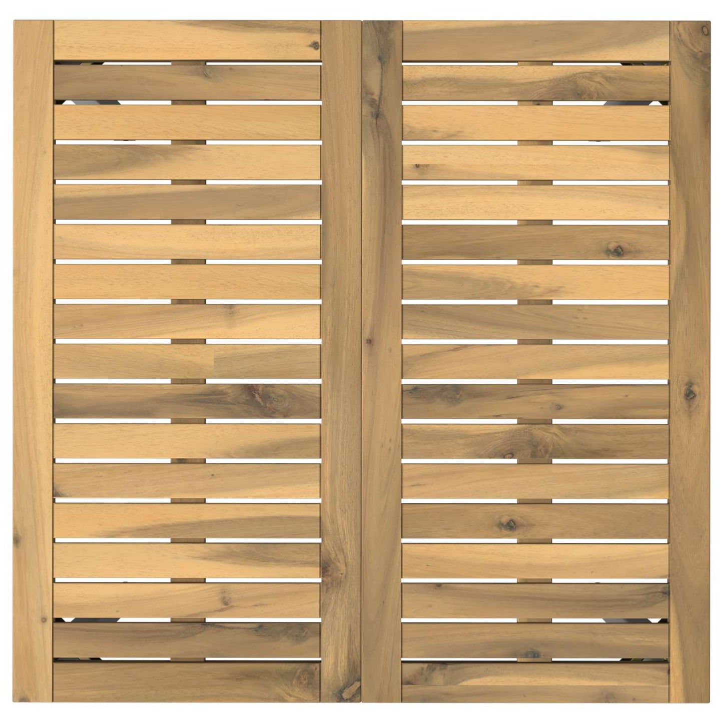 Hage middagsbord Hvit 70 x 68,5 x 75 cm Solid akasietre